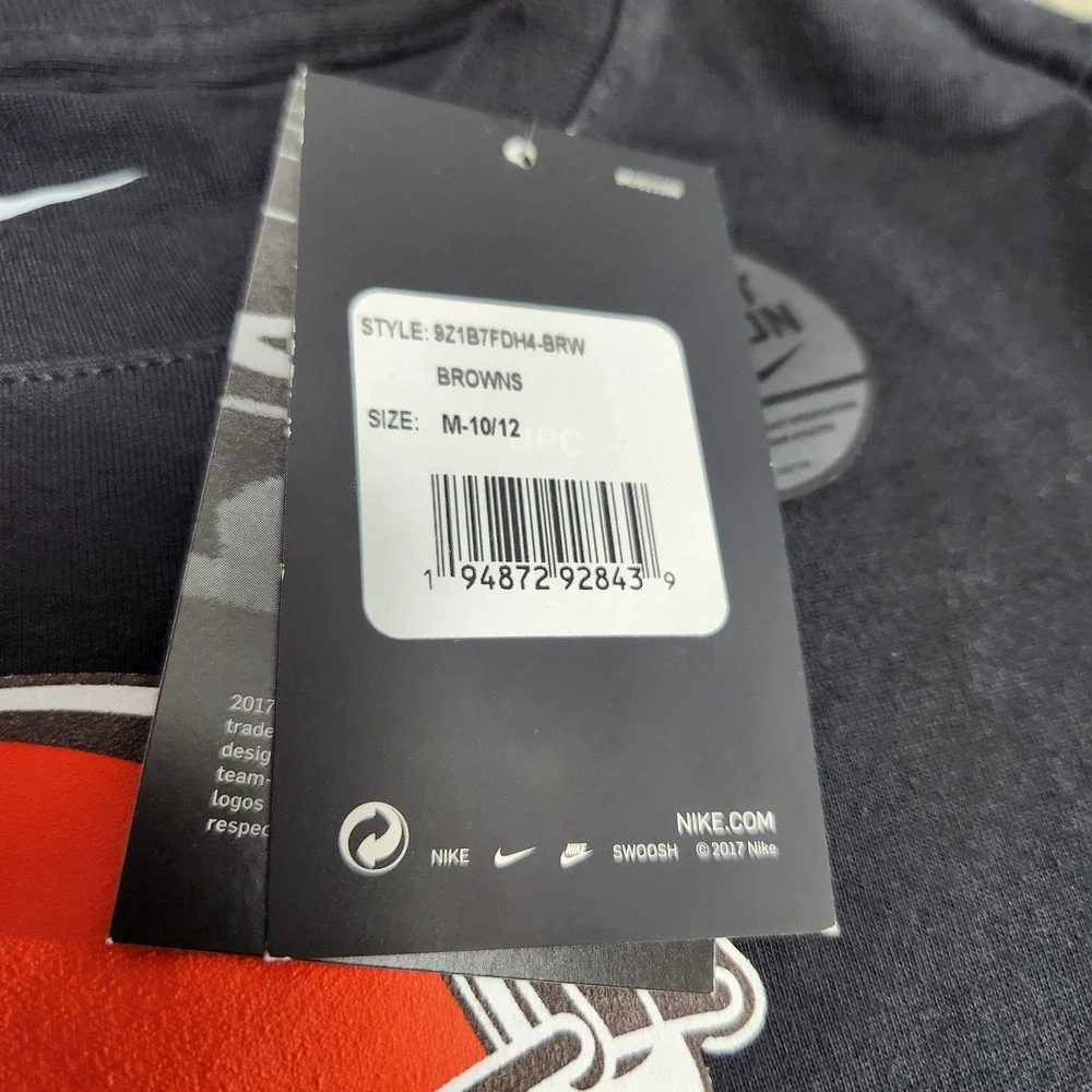 Cleveland‎ Browns Shirt Youth Medium Nike Salute To Service Engineered On Field